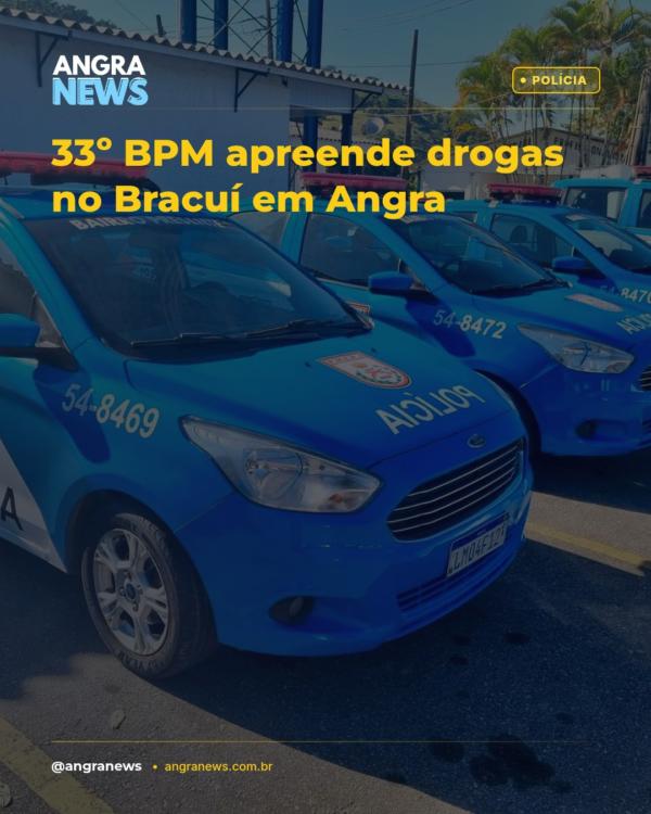 33º BPM apreende drogas no Bracuí em Angra