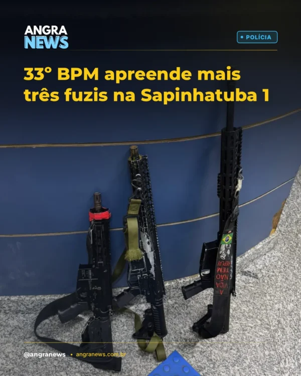 33º BPM apreende mais três fuzis na Sapinhatuba 1