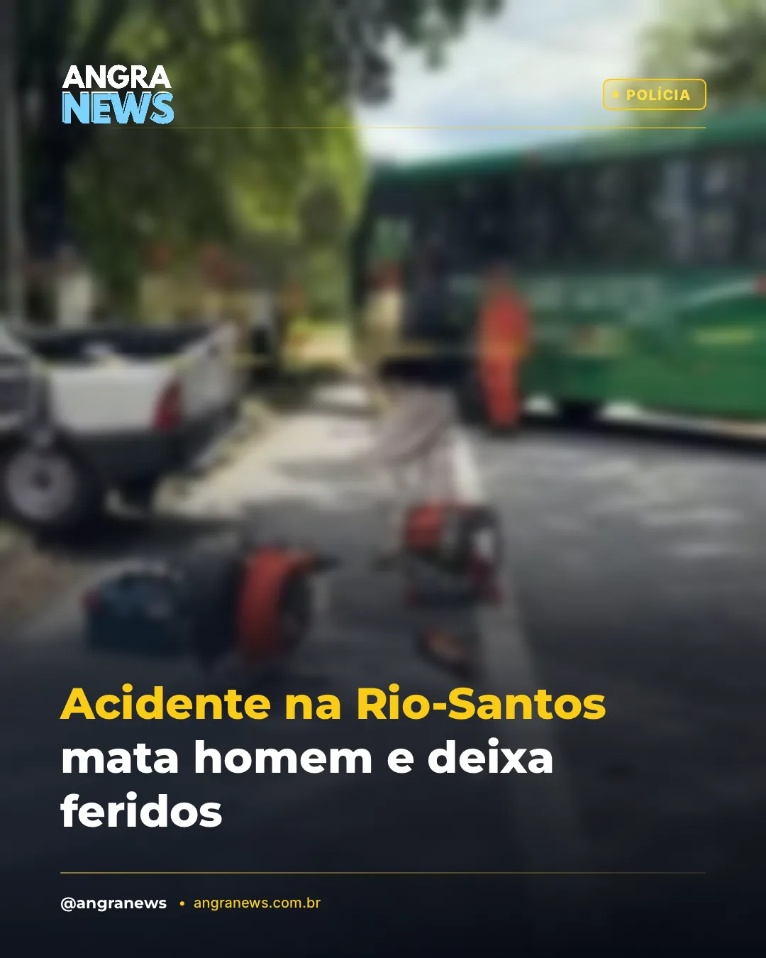 Acidente na Rio-Santos mata homem e deixa feridos