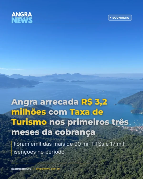 Angra arrecada R$ 3,2 milhões com Taxa de Turismo nos primeiros três meses da cobrança