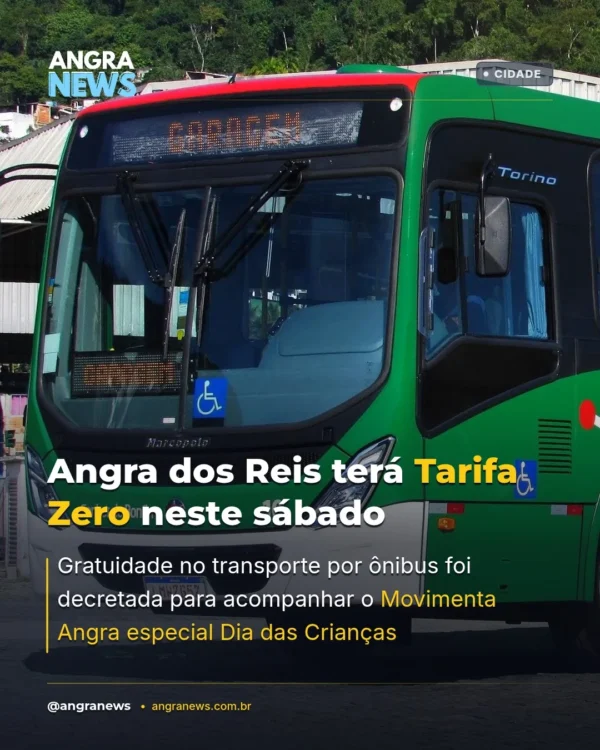 Angra dos Reis terá Tarifa Zero neste sábado