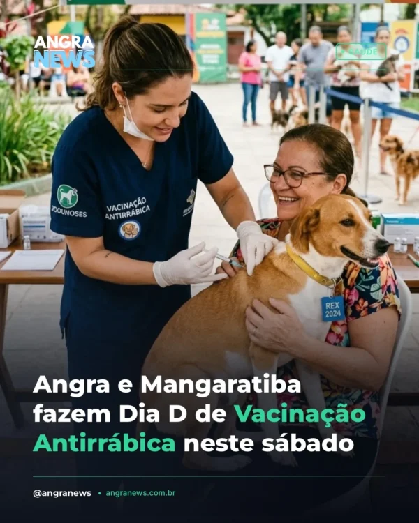 Angra e Mangaratiba fazem Dia D de Vacinação Antirrábica neste sábado