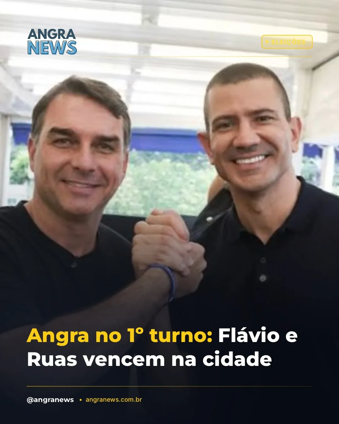 Angra no 1º turno: Flávio e Ruas vencem na cidade