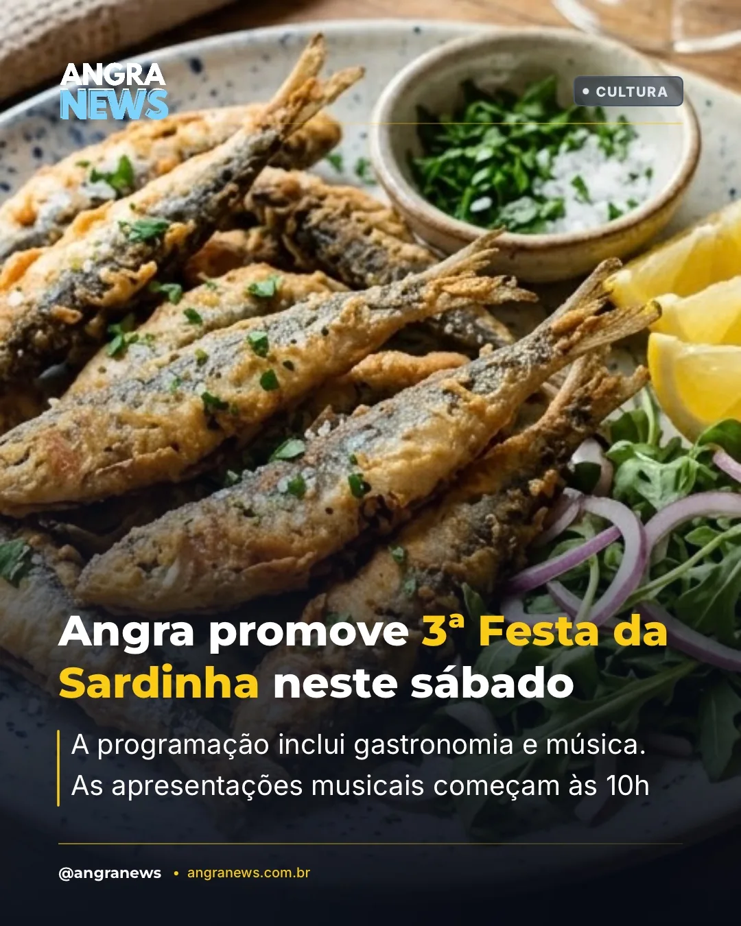 Angra promove 3ª Festa da Sardinha neste sábado
