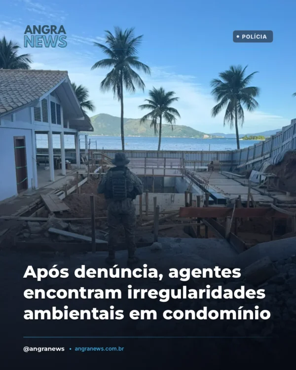Após denúncia, agentes encontram irregularidades ambientais em condomínio