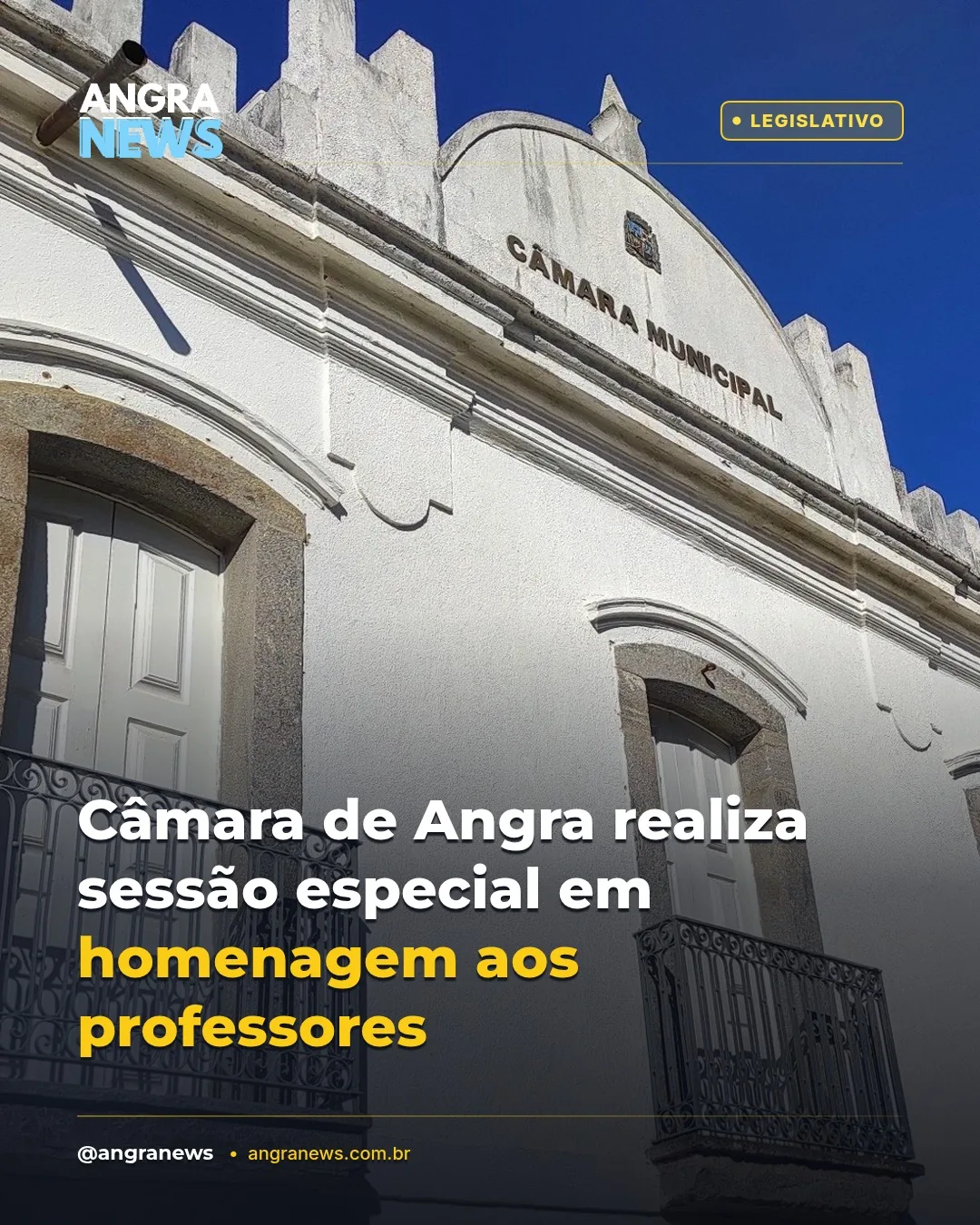 Câmara de Angra realiza sessão especial em homenagem aos professores