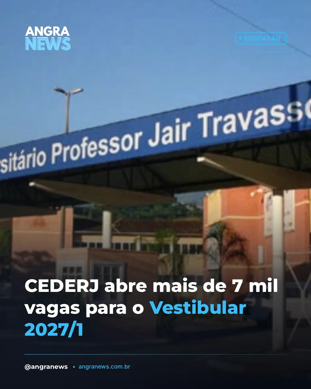CEDERJ abre mais de 7 mil vagas para o Vestibular 2027/1
