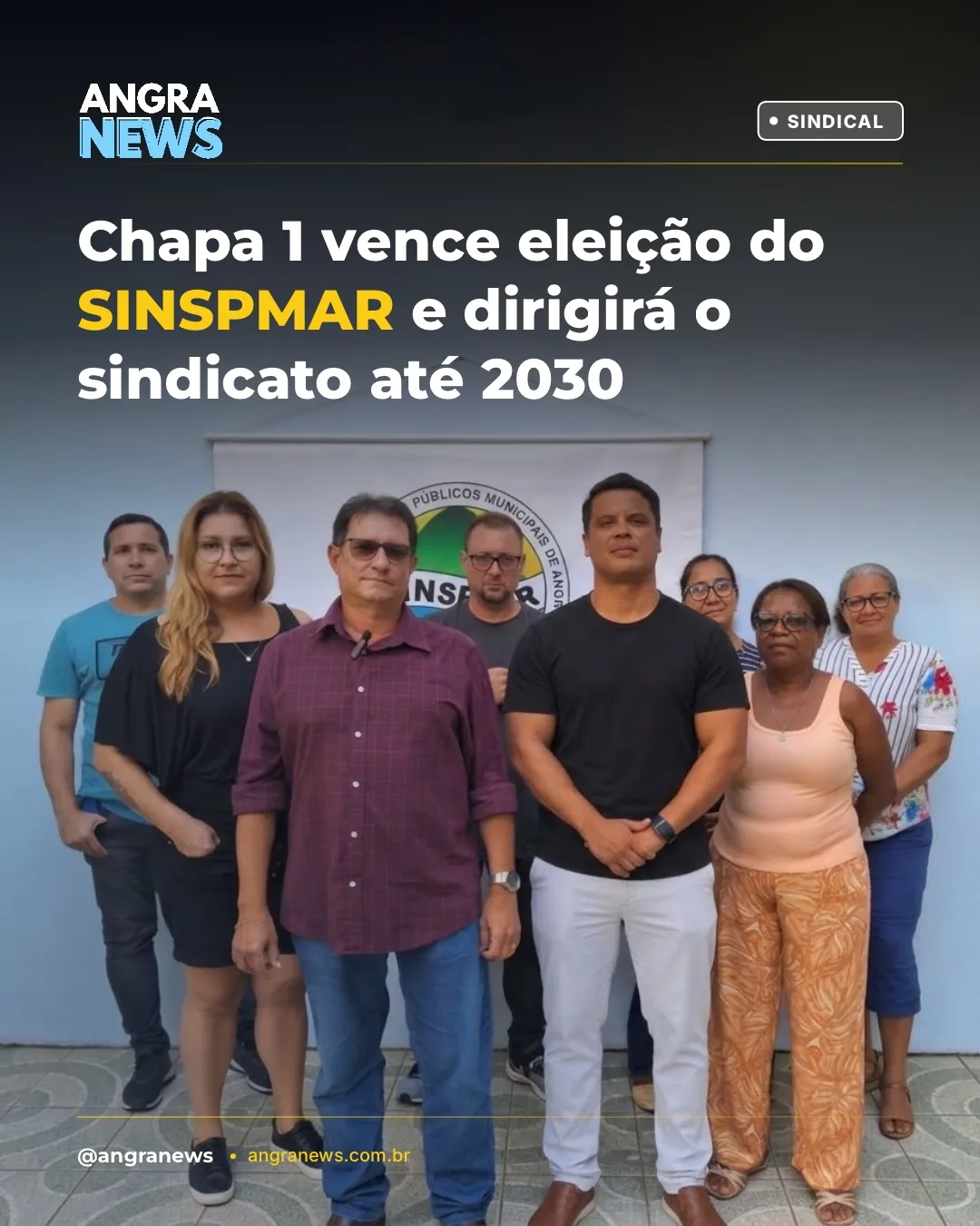 Chapa 1 vence eleição do SINSPMAR e dirigirá o sindicato até 2030