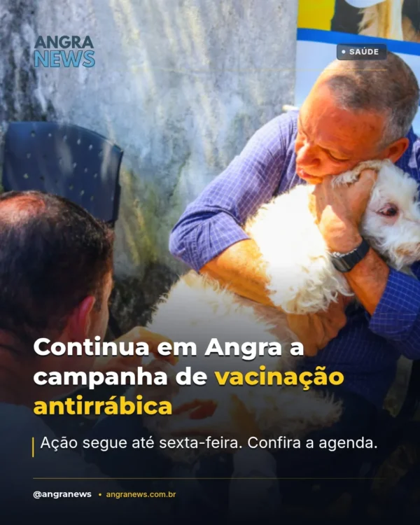 Continua em Angra a campanha de vacinação antirrábica
