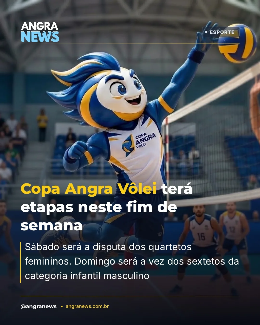 Copa Angra Vôlei terá etapas neste fim de semana