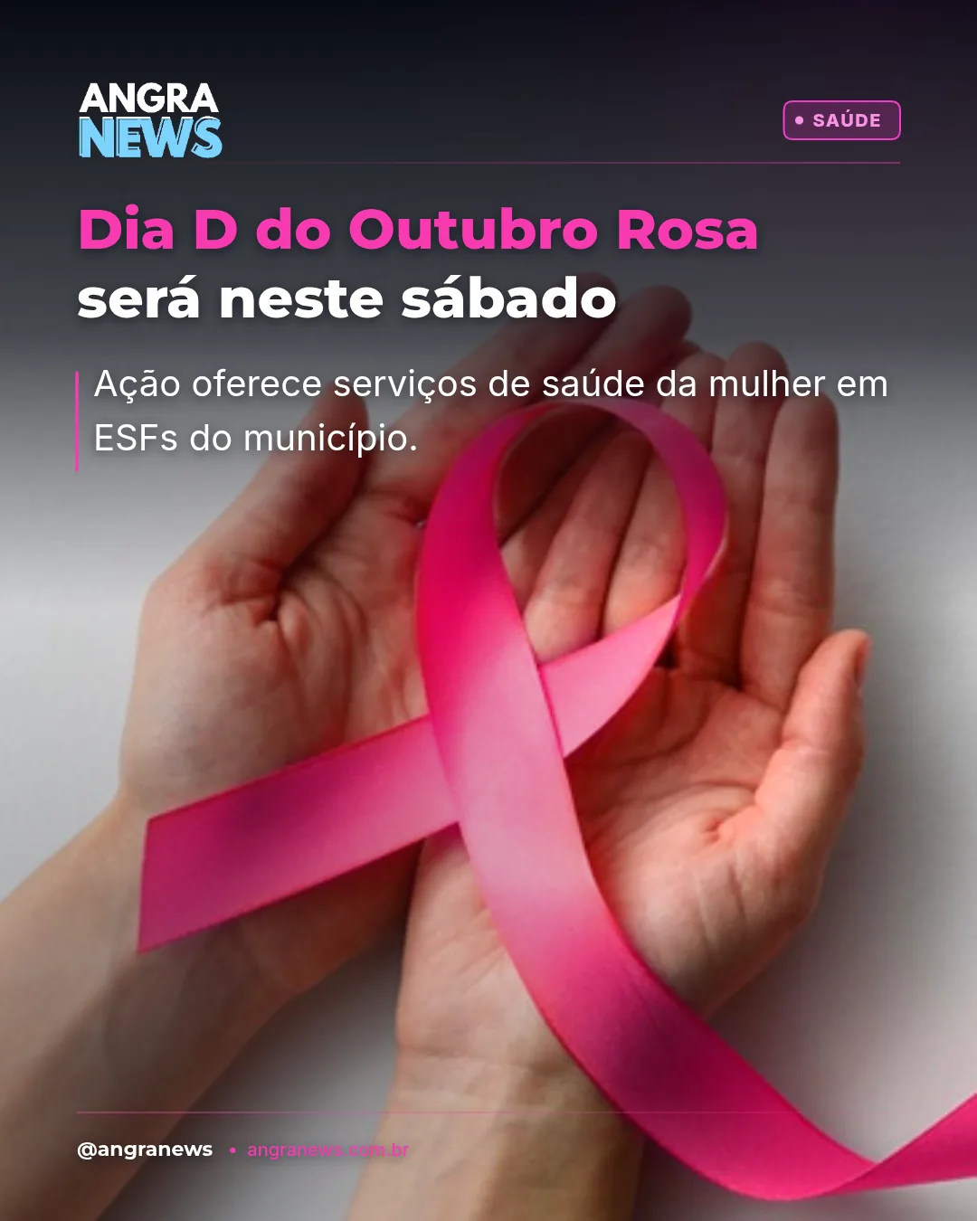 DIA D DO OUTUBRO ROSA TERÁ ATENDIMENTO EM 17 DE OUTUBRO