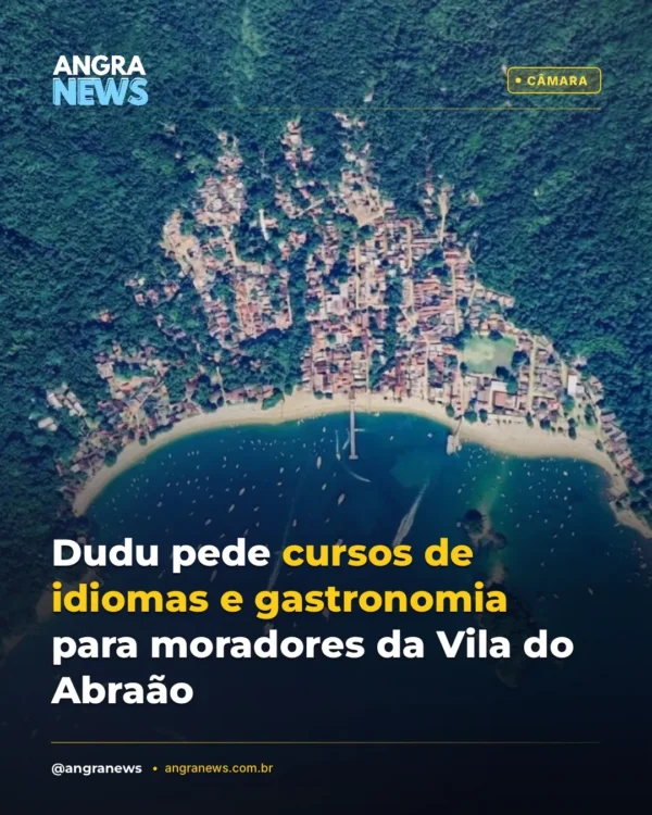 Dudu pede cursos de idiomas e gastronomia para moradores da Vila do Abraão