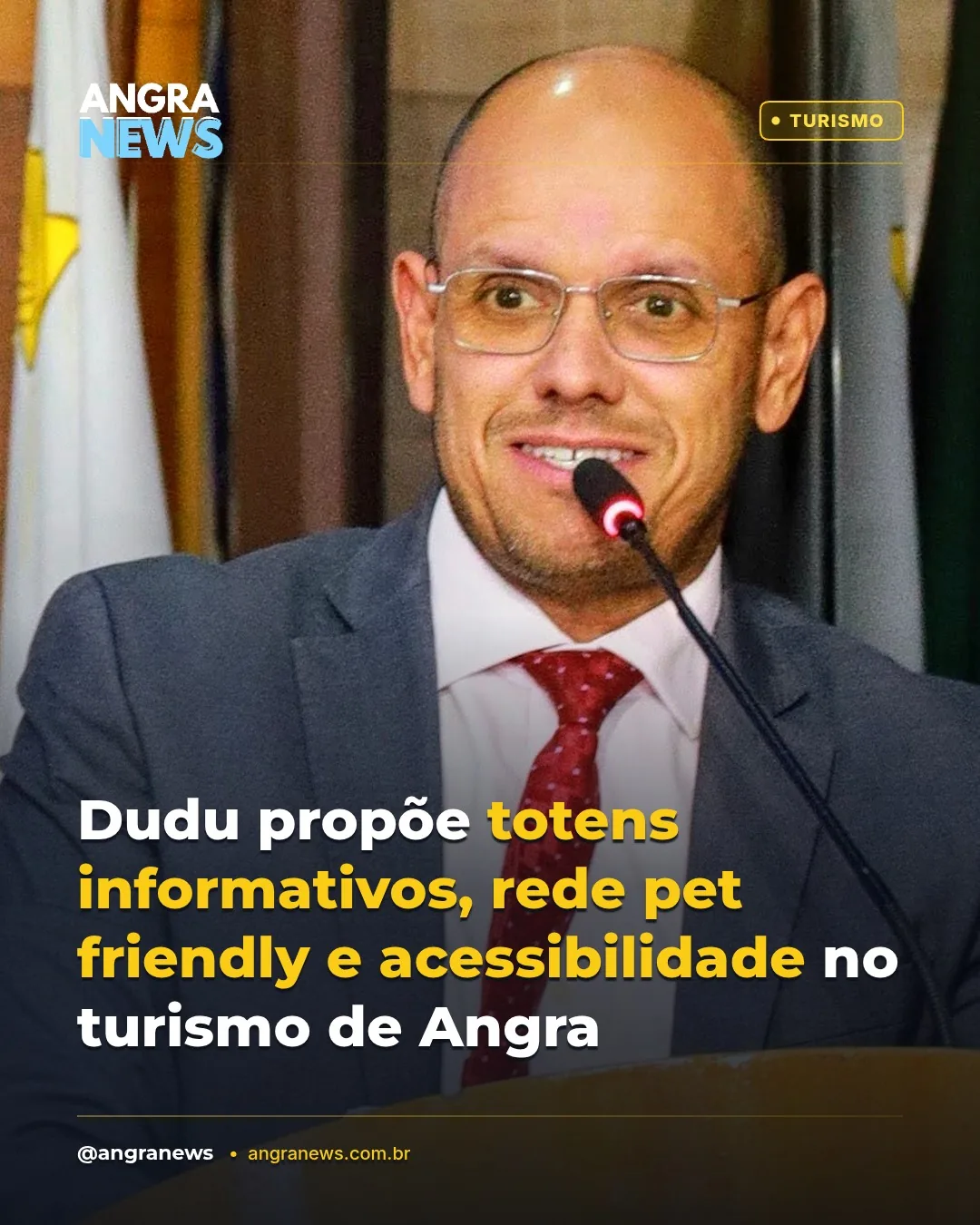 Dudu propõe totens informativos, rede pet friendly e acessibilidade no turismo de Angra