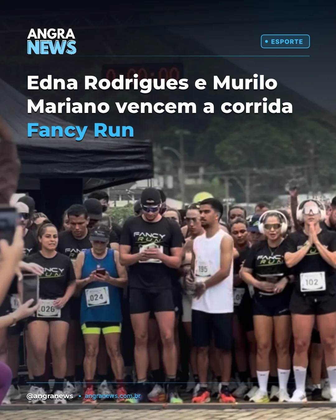 Edna Rodrigues e Murilo Mariano vencem a corrida Fancy Run