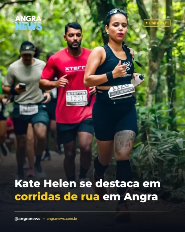 Kate Helen se destaca em corridas de rua em Angra
