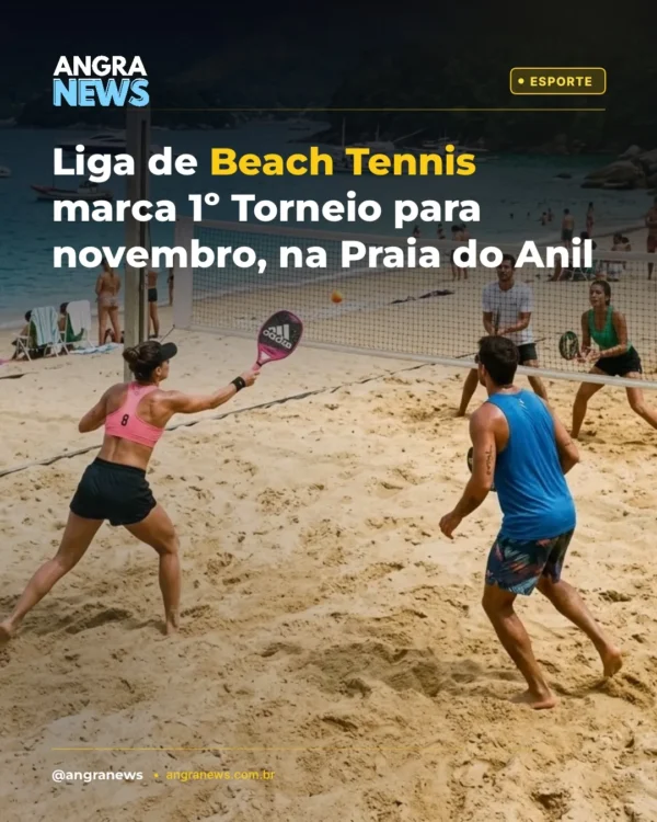 Liga de Beach Tennis marca 1º Torneio para novembro, na Praia do Anil