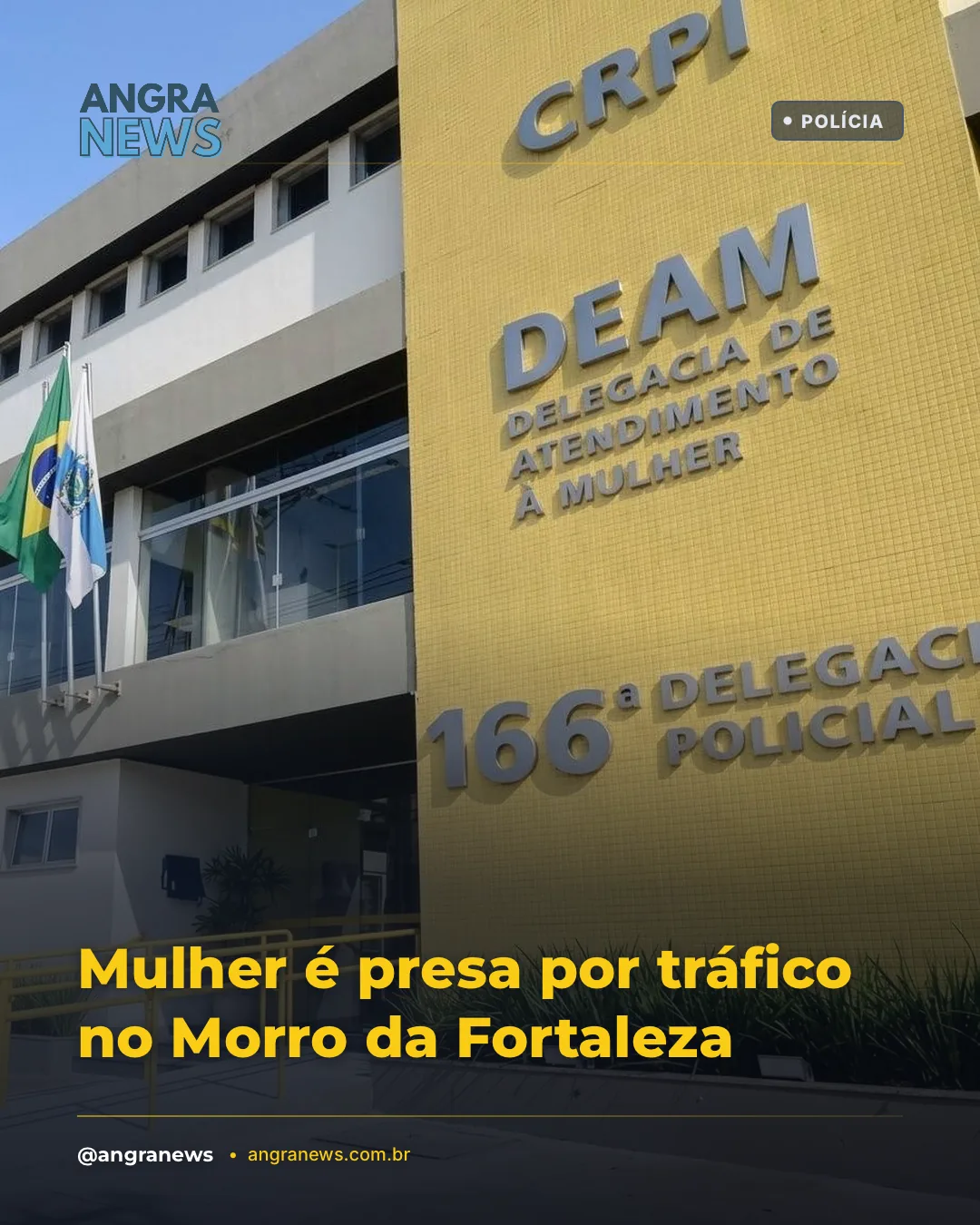 Mulher é presa por tráfico no Morro da Fortaleza