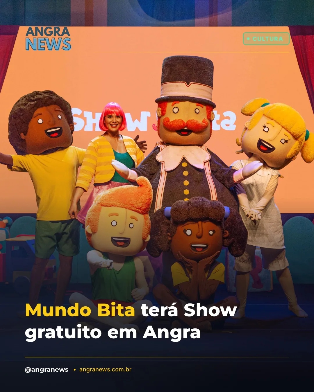 Mundo Bita terá Show gratuito em Angra