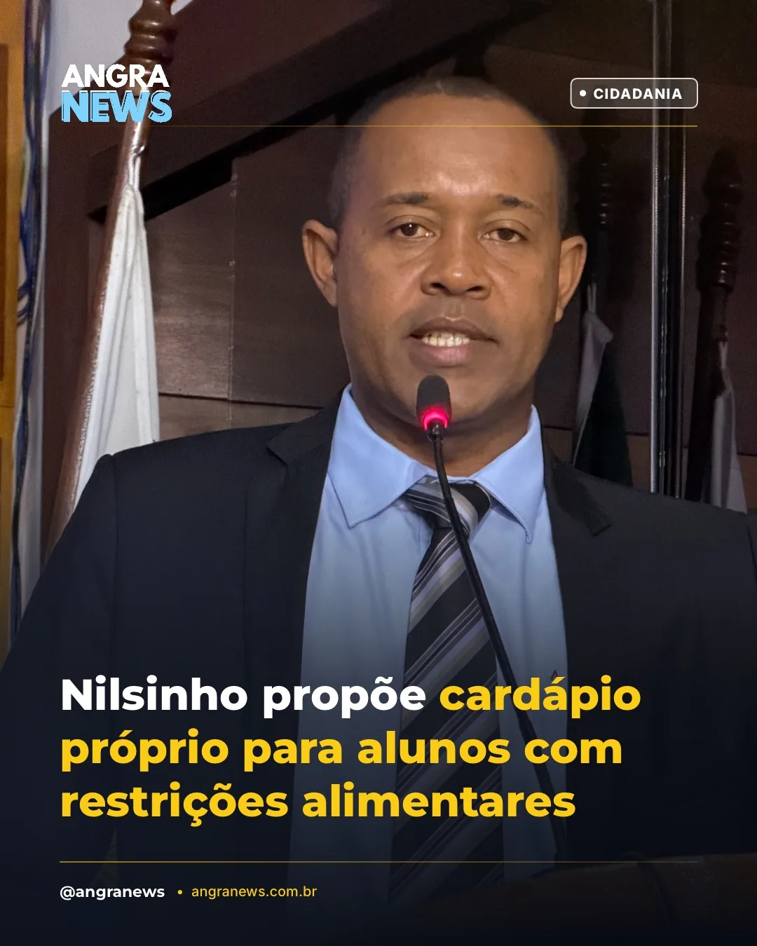 Nilsinho propõe cardápio próprio para alunos com restrições alimentares
