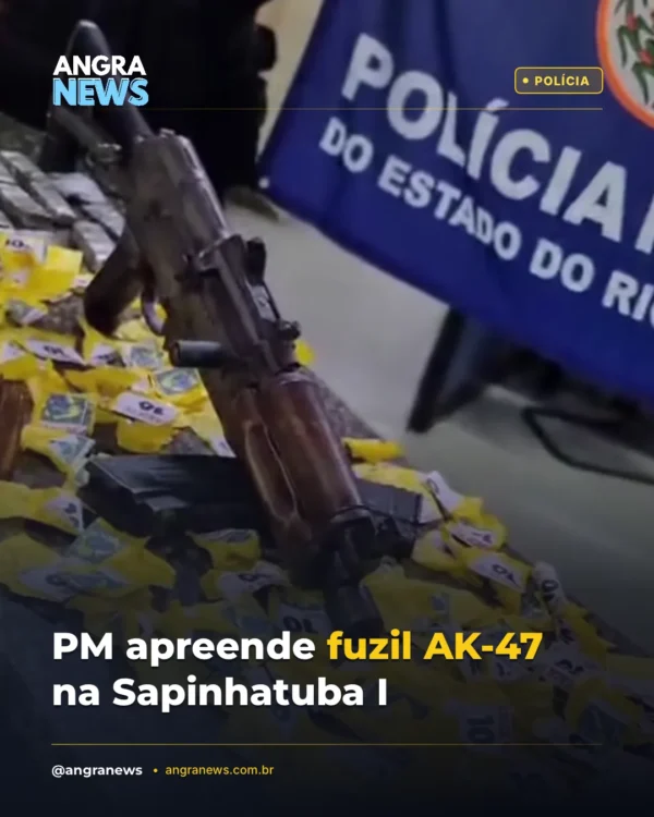PM apreende fuzil AK-47 na Sapinhatuba I