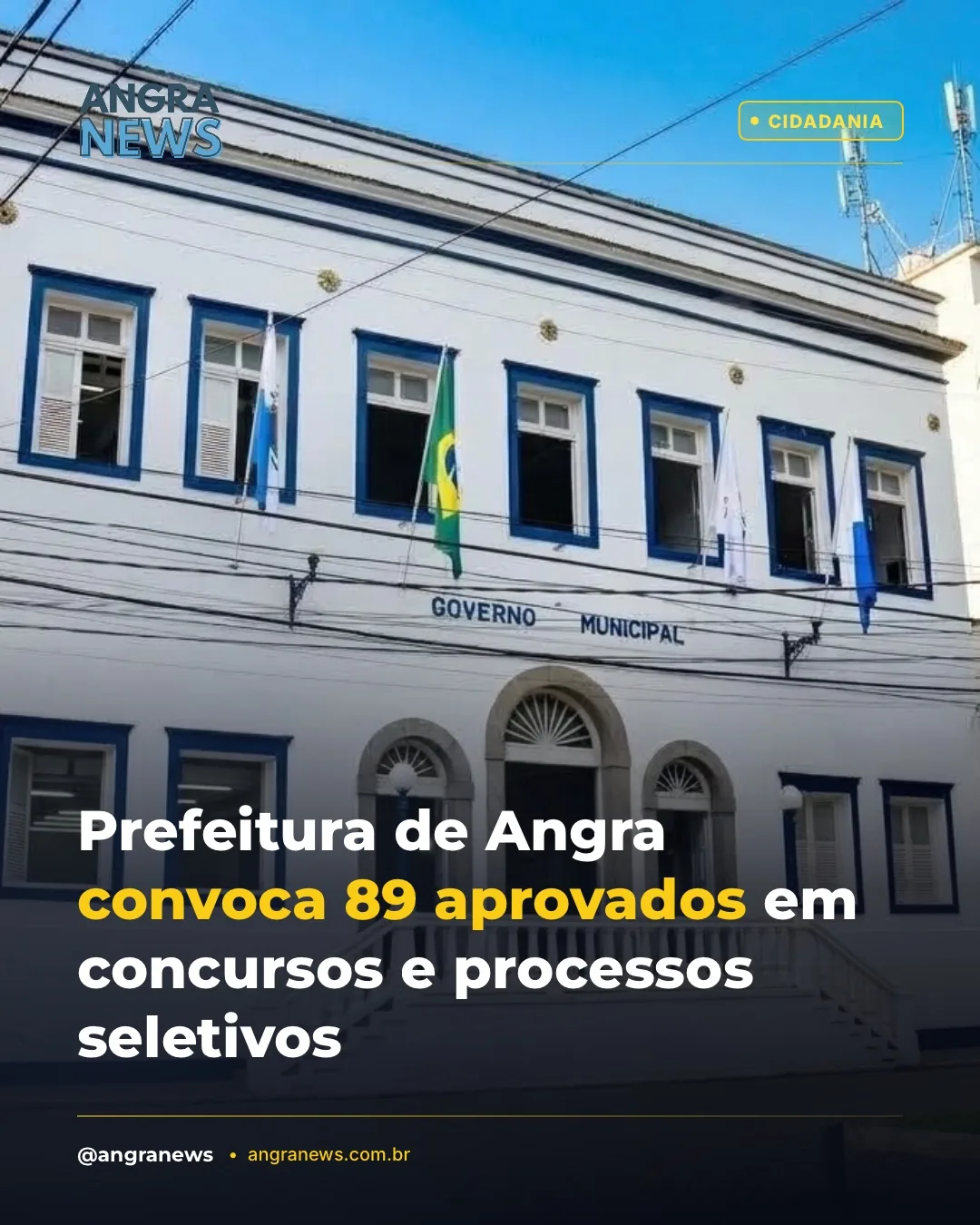 Prefeitura de Angra convoca 89 aprovados em concursos e processos seletivos