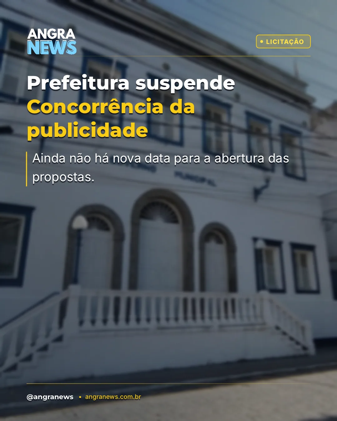 Prefeitura suspende Concorrência da publicidade