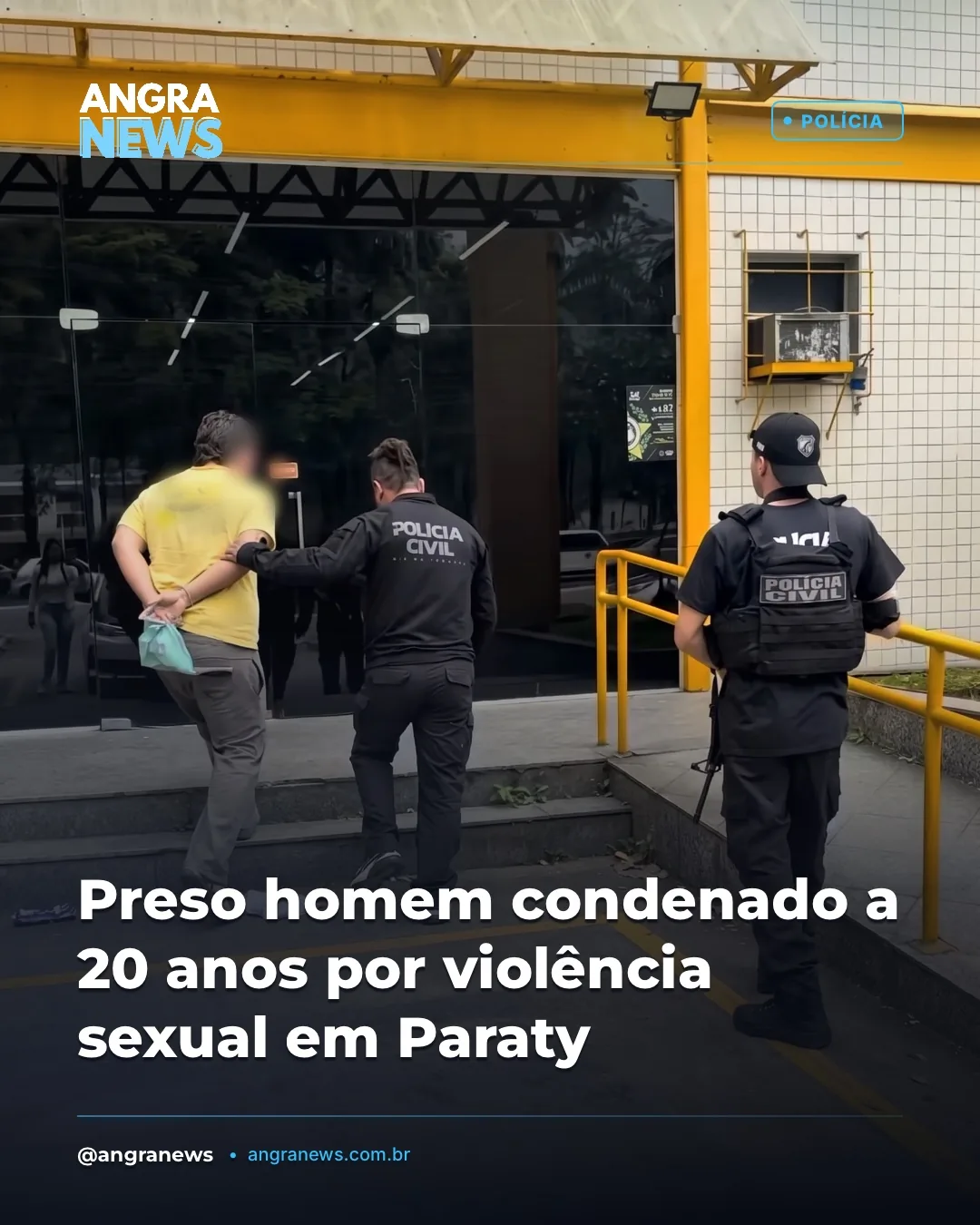 Preso homem condenado a 20 anos por violência sexual em Paraty