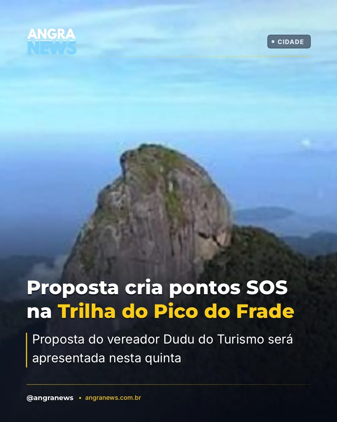 Proposta cria pontos SOS na Trilha do Pico do Frade