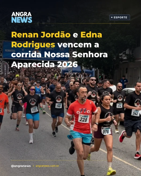 Renan Jordão e Edna Rodrigues vencem a corrida Nossa Senhora Aparecida 2026