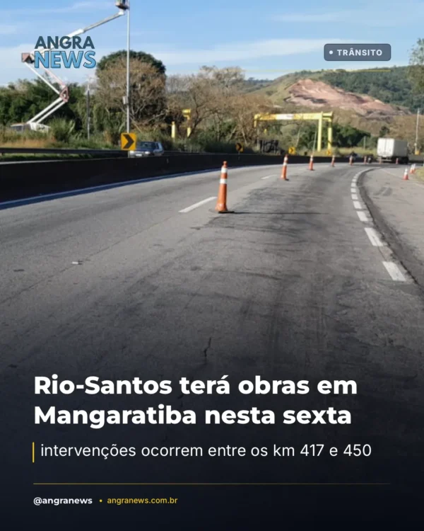 Rio-Santos terá obras em Mangaratiba nesta sexta