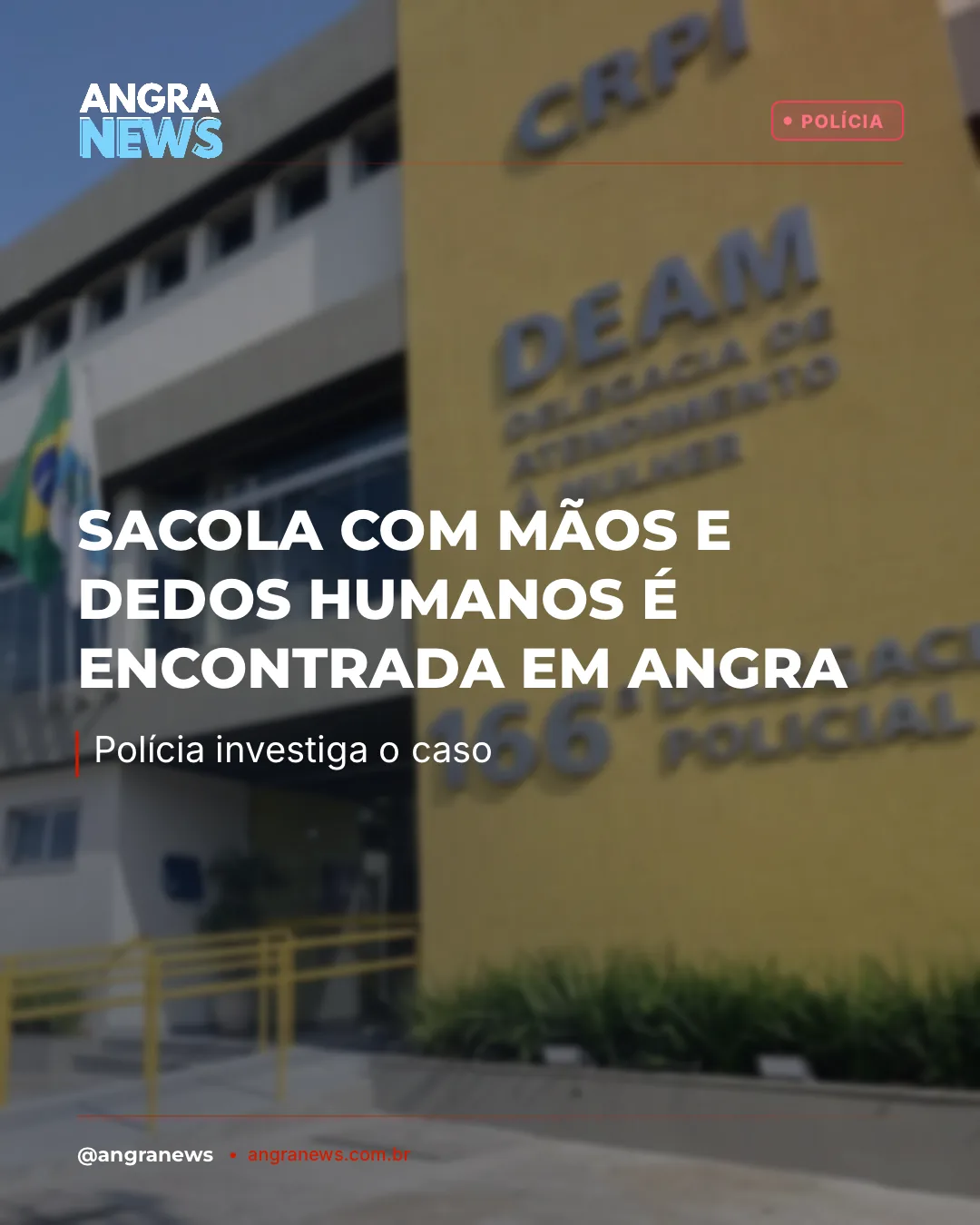 SACOLA COM MÃOS E DEDOS HUMANOS É ENCONTRADA EM ANGRA