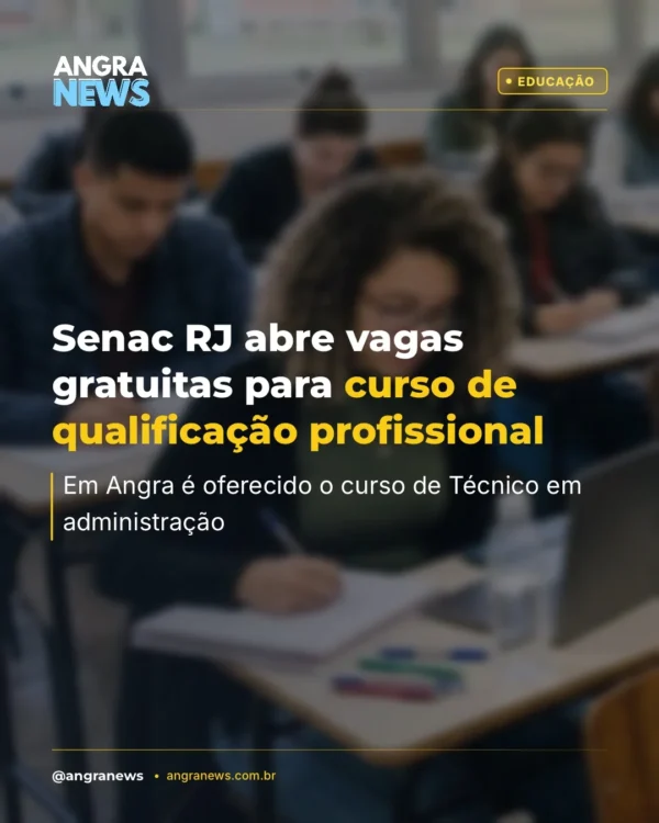 Senac RJ abre vagas gratuitas para curso de qualificação profissional