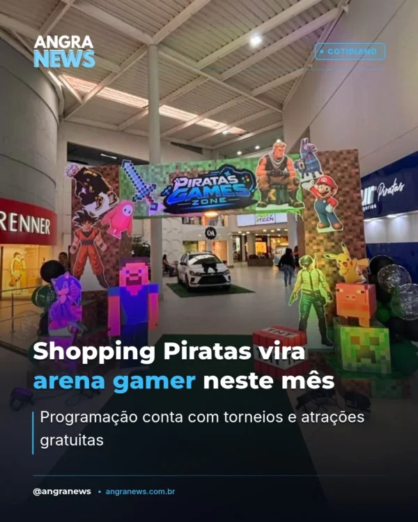 Shopping Piratas vira arena gamer neste mês