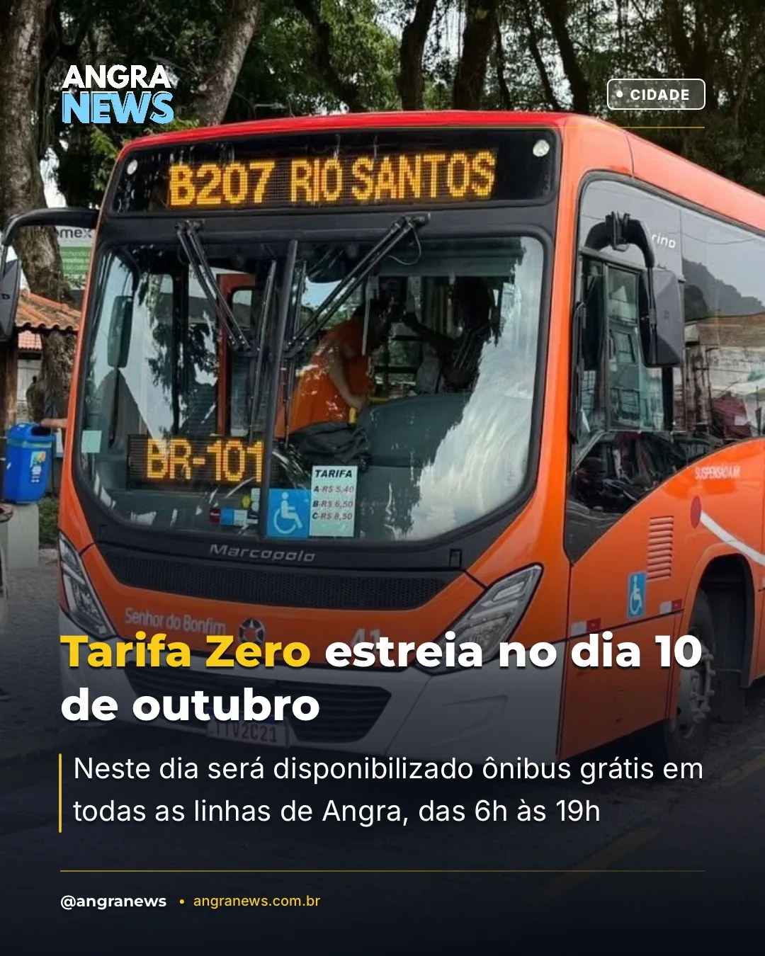 Tarifa Zero estreia no dia 10 de outubro