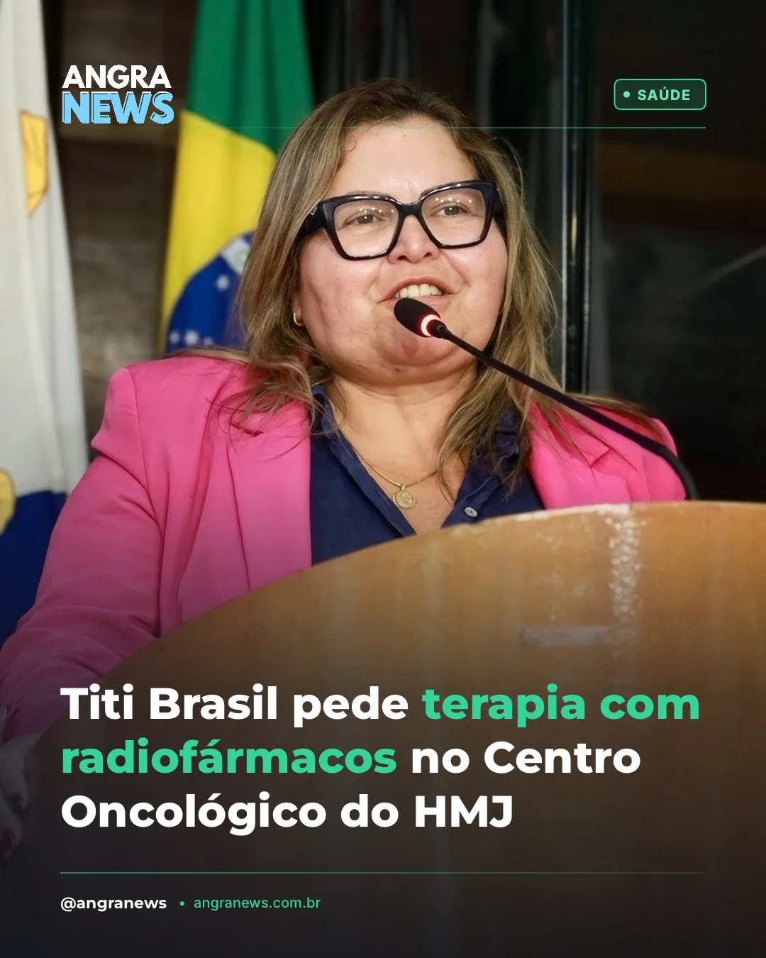 Titi Brasil pede terapia com radiofármacos no Centro Oncológico do HMJ
