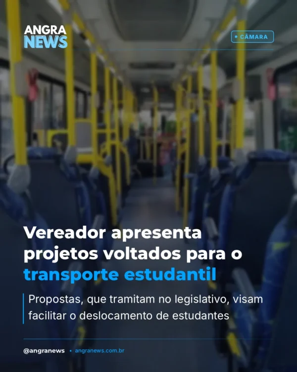 Vereador apresenta projetos voltados para o transporte estudantil