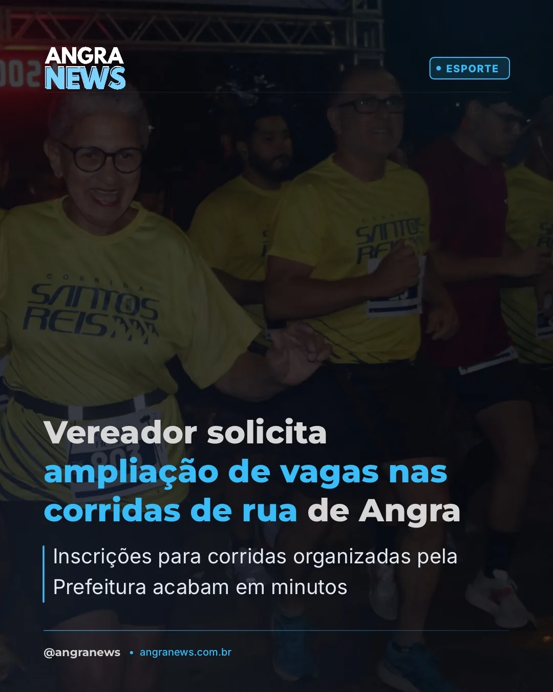 Vereador solicita ampliação de vagas nas corridas de rua de Angra