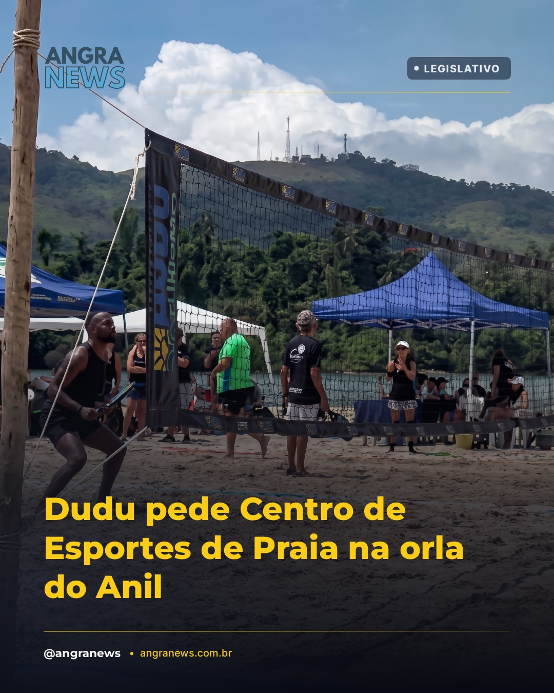 Dudu pede Centro de Esportes de Praia na orla do Anil