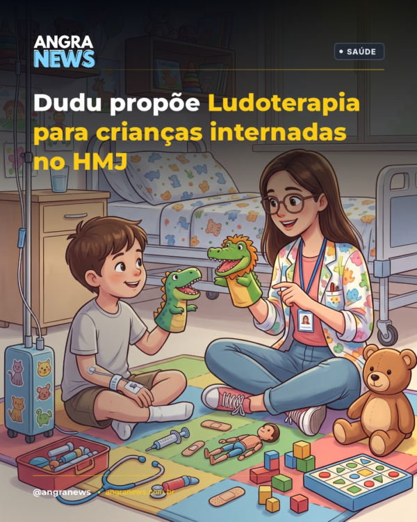 Dudu propõe Ludoterapia para crianças internadas no HMJ