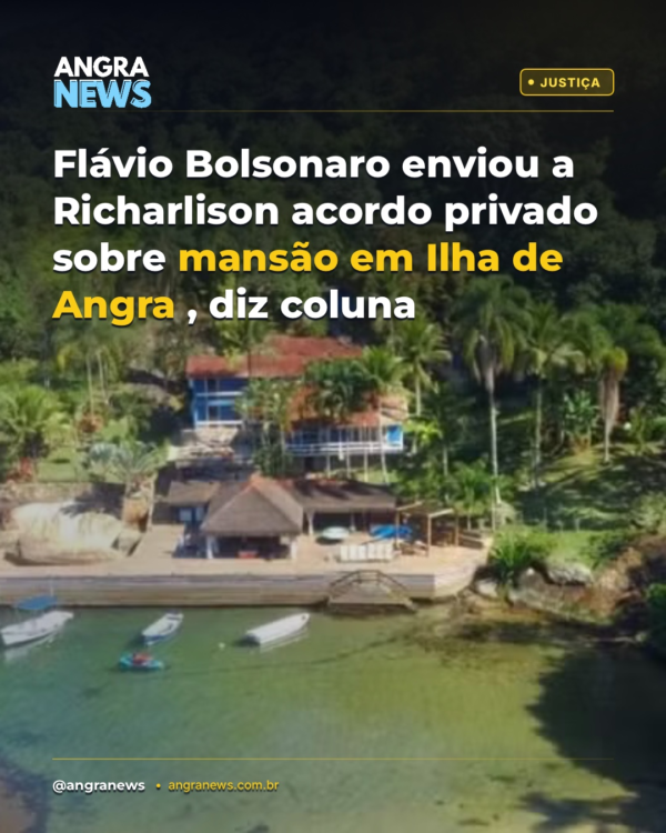 Flávio Bolsonaro enviou a Richarlison acordo privado sobre mansão em Ilha de Angra, diz coluna