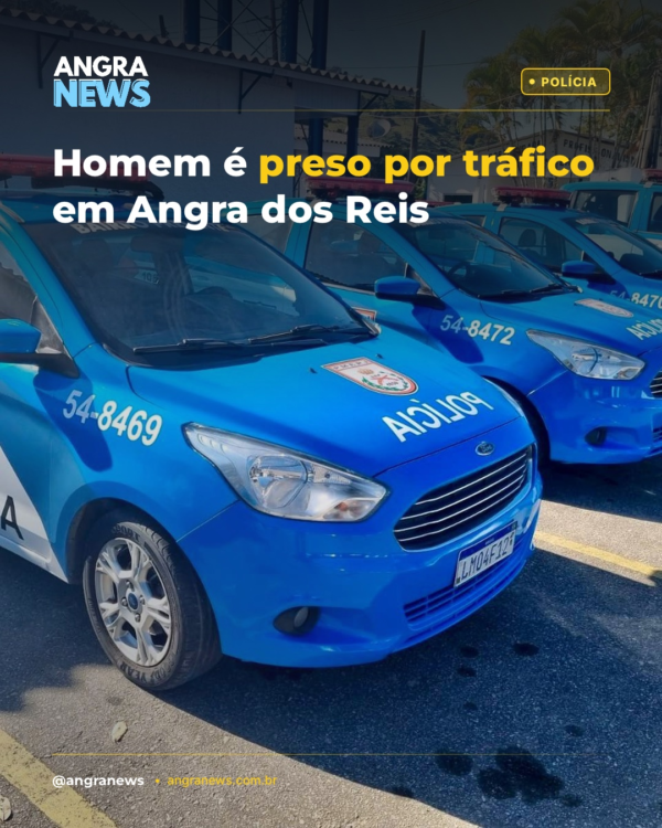 Homem é preso por tráfico em Angra dos Reis