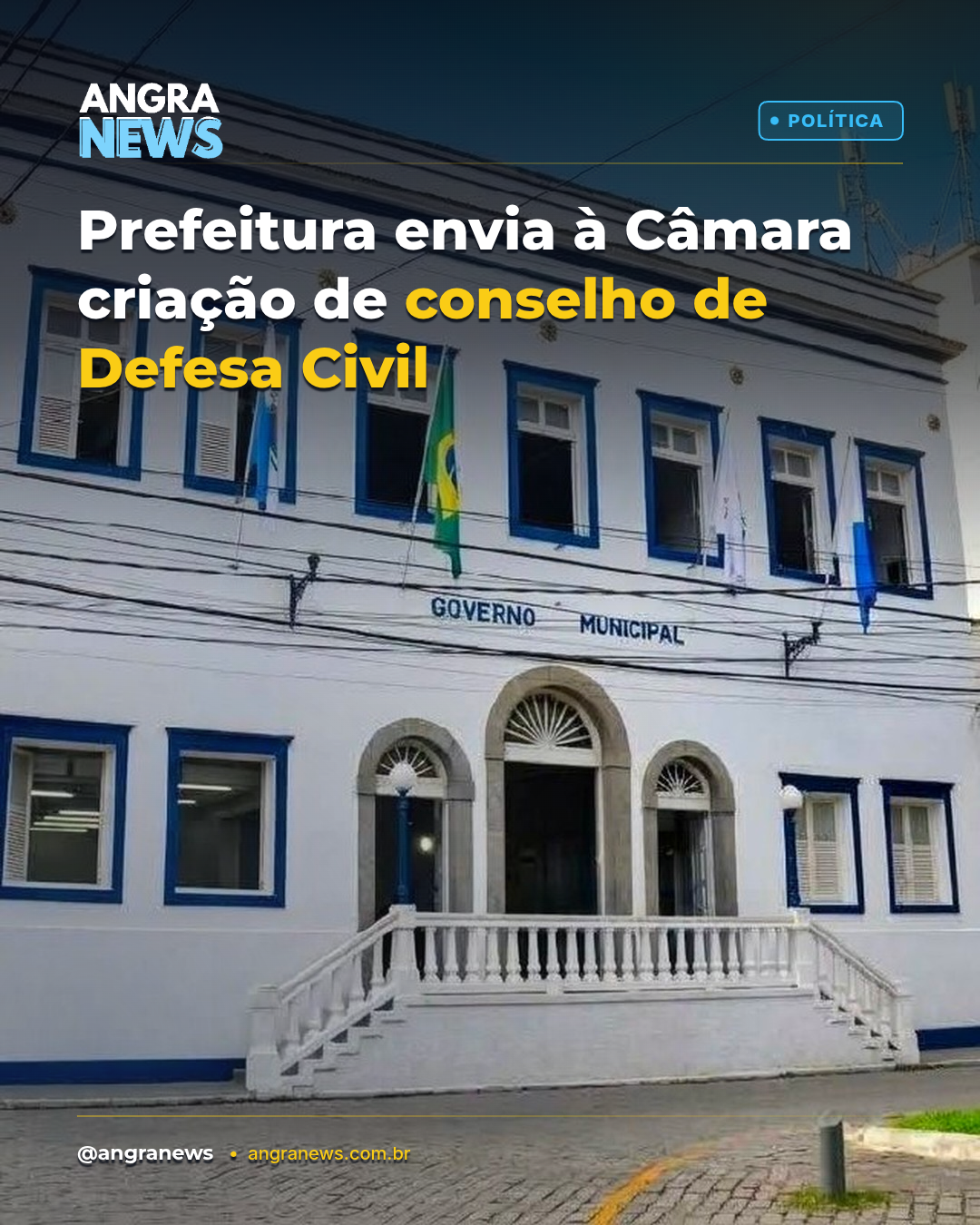 PREFEITURA ENVIA À CÂMARA CRIAÇÃO DO CONSELHO DE DEFESA CIVIL