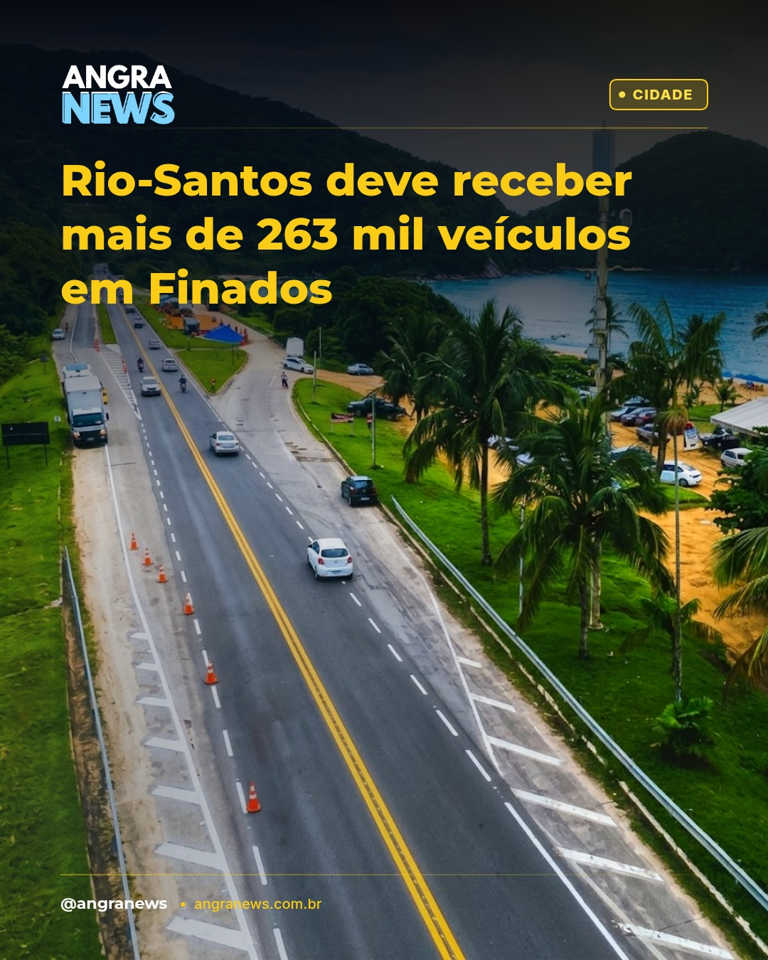 Rio-Santos deve receber mais de 263 mil veículos em Finados