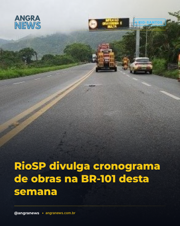 RioSP divulga cronograma de obras na BR-101 desta semana