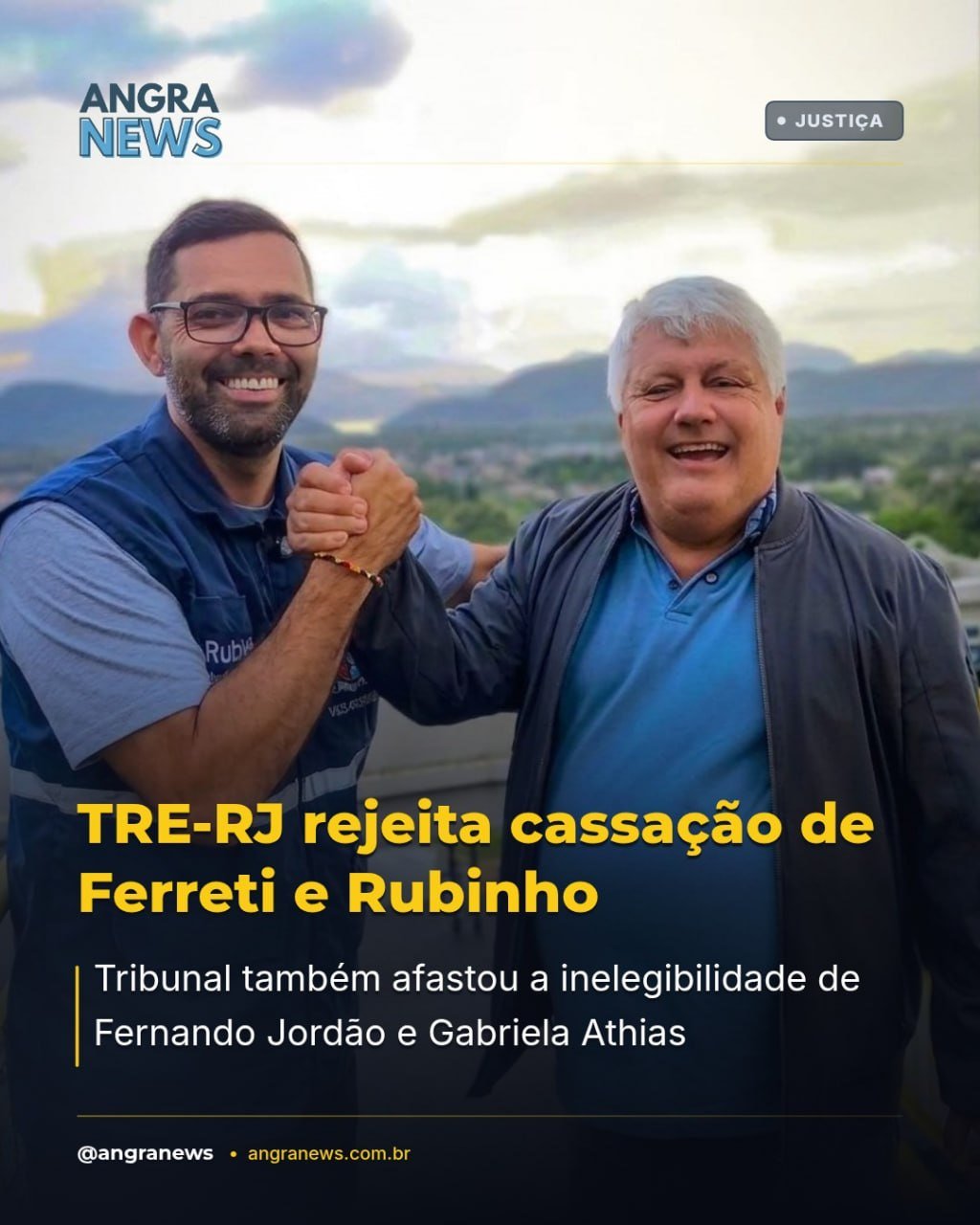 TRE-RJ rejeita cassação de Ferreti e Rubinho e afasta inelegibilidade de Jordão e Athias