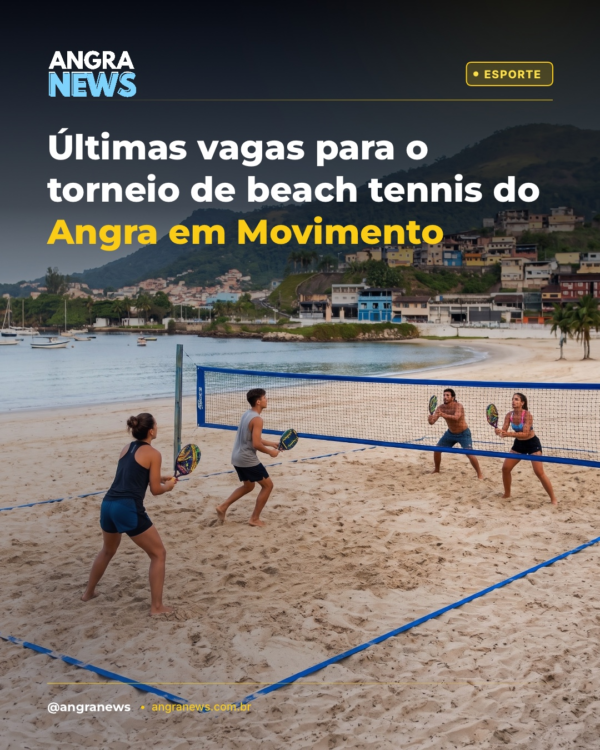 Últimas vagas para o torneio de beach tennis do Angra em Movimento